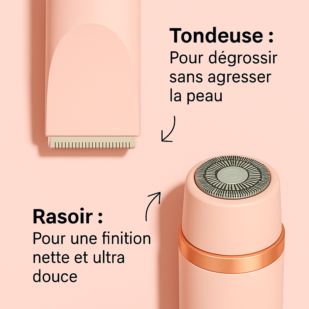 Épilateur & Rasoir Électrique 2-en-1