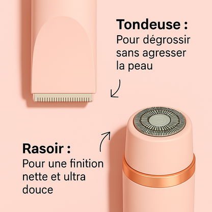 Épilateur & Rasoir Électrique 2-en-1
